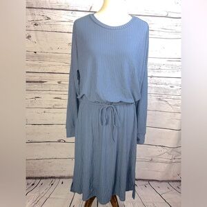 Women’s Ribbed Long Sleeve Maxi Dress